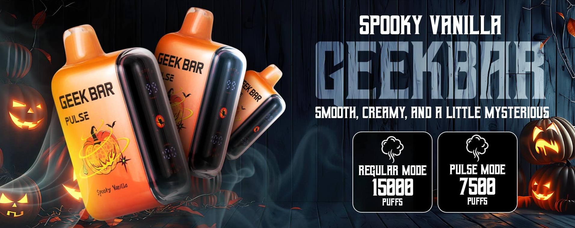 Geek Bar Pulse 15000 Puffs Vape - Strašidelná vanilka: Vesmírný zážitek z vapingu v Česku roku 2025